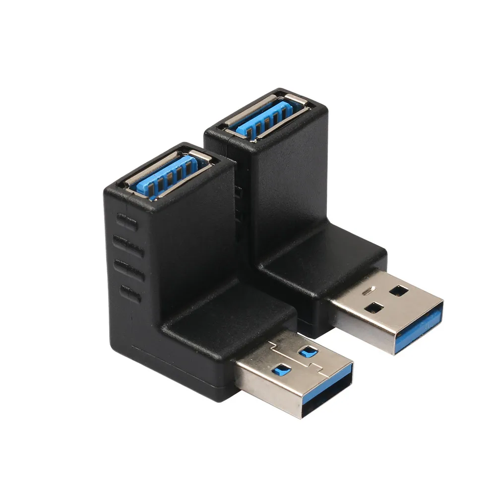 2 шт. Usb 3 0 A штекер к женскому удлинительному кабелю 90 градусов прямоугольный