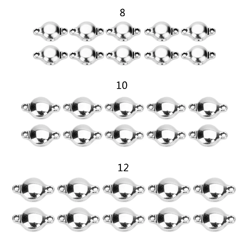 10Pcs/Set Alloy Magnetic Clasps 8/10/12mm Round Shape Necklace Magnet Converter Bracelet Lock Closure DIY Jewelry Buckle Supply
10Pcs/Set Alloy Magnetic Clasps 8/10/12mm Round Shape Necklace Magnet Converter Bracelet Lock Closure DIY Jewelry Buckle Supply