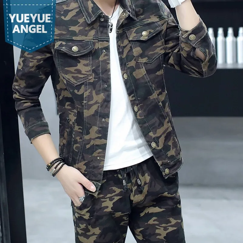 Весенние новые женские и мужские комплекты, военные камуфляжные мужские джинсы с длинным рукавом, байкерские эластичные длинные джинсовые ... 
Весенние новые женские и мужские комплекты, военные камуфляжные мужские джинсы с длинным рукавом, байкерские эластичные длинные джинсовые ...