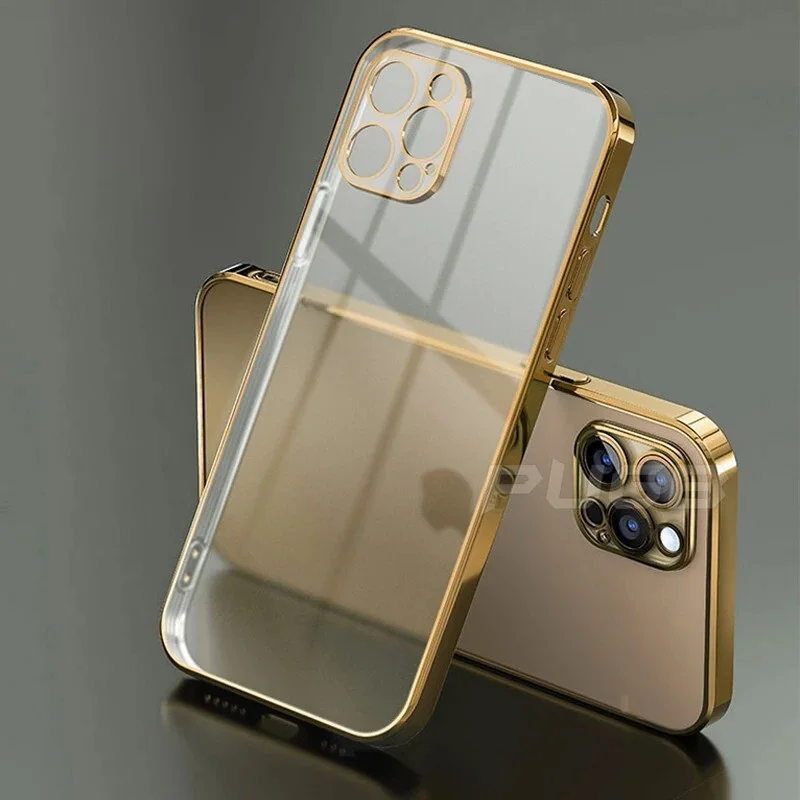 Luxury Square Frame Plating Clear Phone Case iPhone 12 11 Pro Max Mini X XR XS 7 8 Plus SE 2020 Transparent Silicone Cover
Luxury Square Frame Plating Clear Phone Case iPhone 12 11 Pro Max Mini X XR XS 7 8 Plus SE 2020 Transparent Silicone Cover