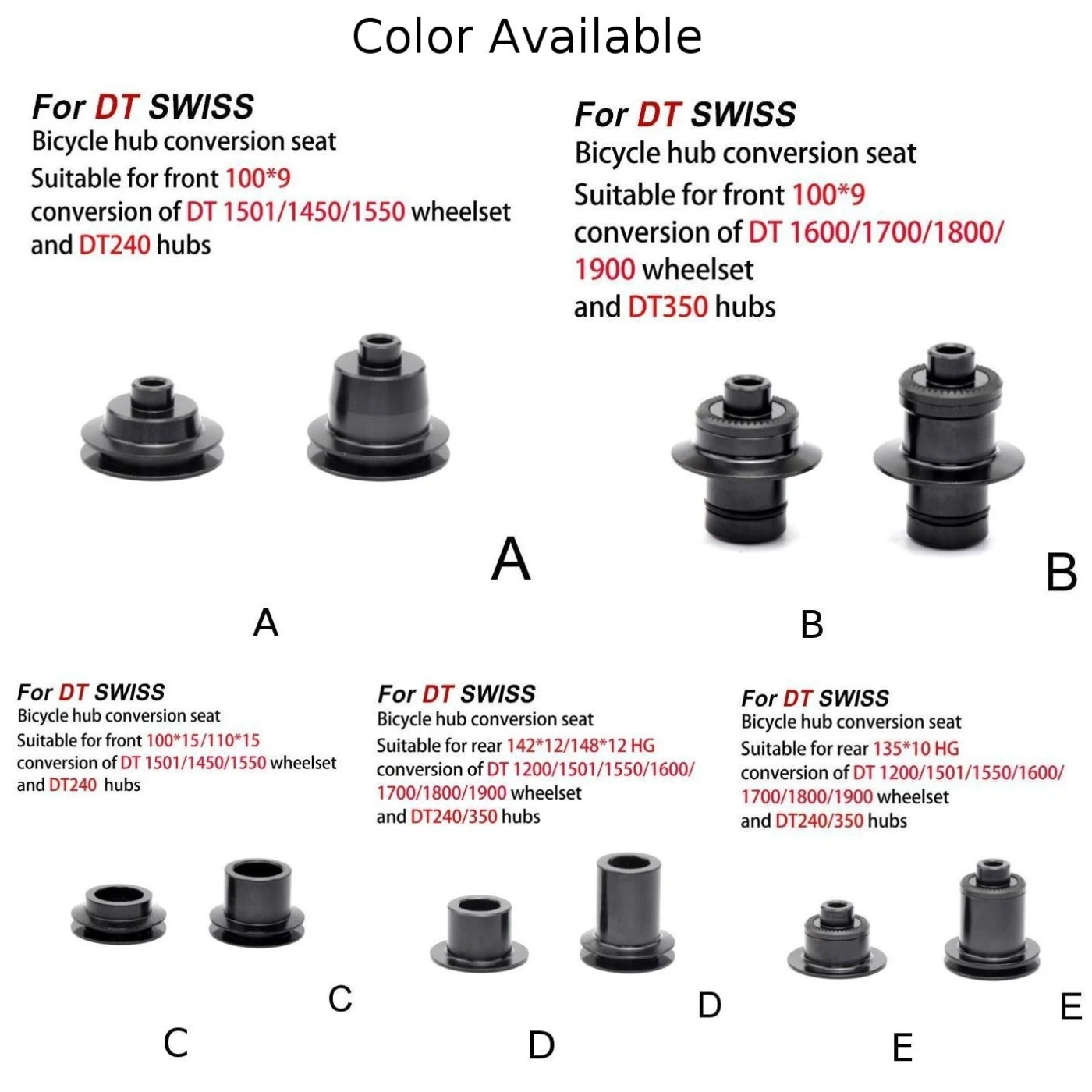 2pcs Bike Hub Conversion Kit Adapter Bicycle Hub Conversion Seat For DT SWISS 240/350/X1501/1600/1700/1800/1900 Cycling Part
2pcs Bike Hub Conversion Kit Adapter Bicycle Hub Conversion Seat For DT SWISS 240/350/X1501/1600/1700/1800/1900 Cycling Part