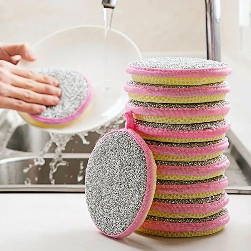 5Pcs Double Side Dishwashing Sponge Kitchen Anti-Grease Wiping Rags Pan Pot Dish Cleaning Cloth Sponge Household Cleaning Tools
5Pcs Double Side Dishwashing Sponge Kitchen Anti-Grease Wiping Rags Pan Pot Dish Cleaning Cloth Sponge Household Cleaning Tools
