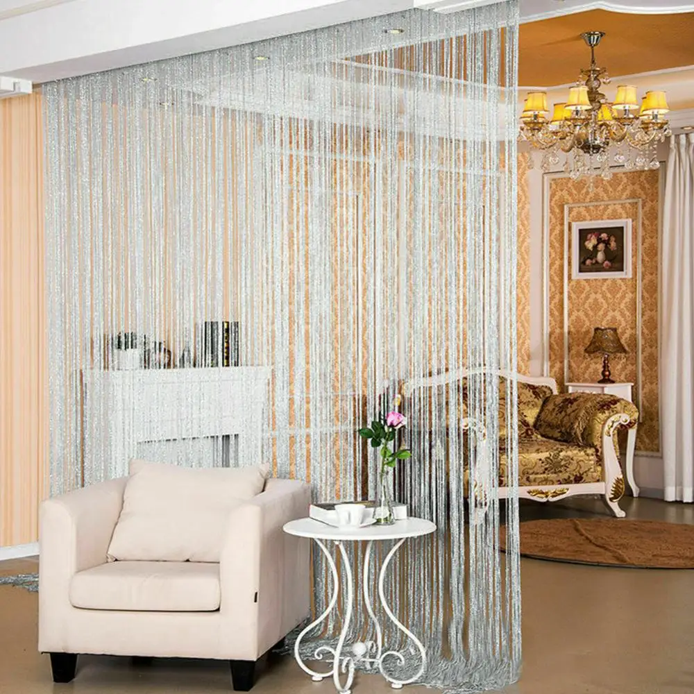 2X1M Window Door Curtain Shiny Tassel Line String Panel Living Room Home Decoration Curtain Divider Valance
2X1M Window Door Curtain Shiny Tassel Line String Panel Living Room Home Decoration Curtain Divider Valance