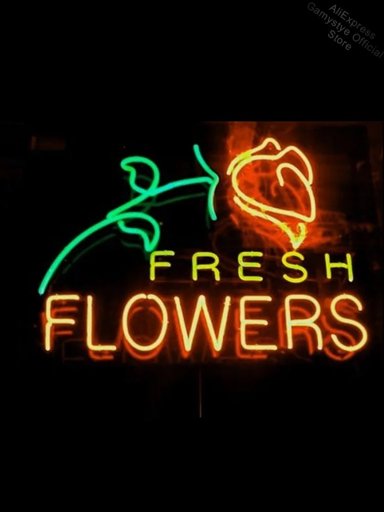Fresh Flower Neon Light Sign real Glass Tube Neon Bulb Sign Decor Wall Store Coffee Neon board Sign Professional Logo Designers
Fresh Flower Neon Light Sign real Glass Tube Neon Bulb Sign Decor Wall Store Coffee Neon board Sign Professional Logo Designers