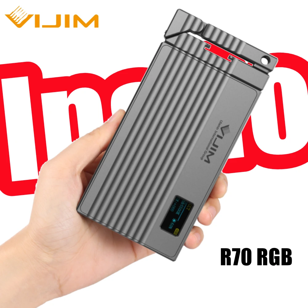 Полноцветный металлический светодиодный светильник VIJIM R70 RGB для видеосъемки с регулируемым кронштейном для DSLR SLR камеры светильник PD Быстр...
Полноцветный металлический светодиодный светильник VIJIM R70 RGB для видеосъемки с регулируемым кронштейном для DSLR SLR камеры светильник PD Быстр...