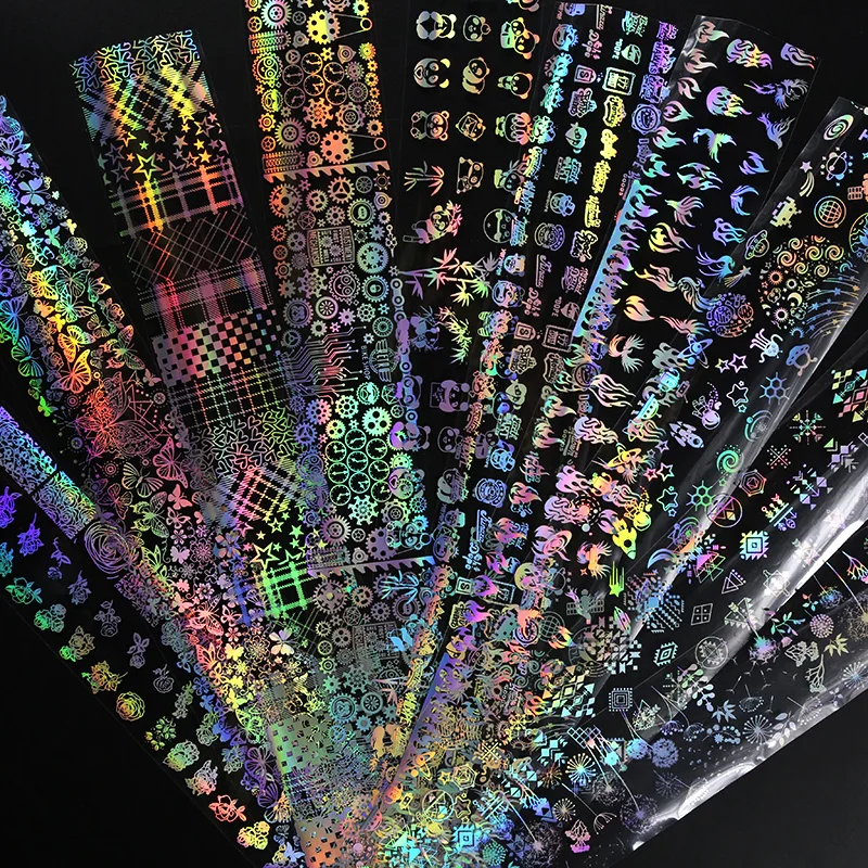 4*100cm/Roll Holographic Nail Foil Flame Dandelion Panda Bamboo Holo Nail Art Transfer Sticker Water Slide Nail Art Decals
4*100cm/Roll Holographic Nail Foil Flame Dandelion Panda Bamboo Holo Nail Art Transfer Sticker Water Slide Nail Art Decals