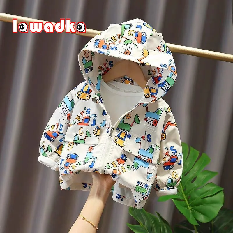 Lawadka 12M-5Years Spring Autumn Jackets For Girls Boy Coats Car Pattern Baby Hooded Clothes Zipper Children Outerwear Clothing
Lawadka 12M-5Years Spring Autumn Jackets For Girls Boy Coats Car Pattern Baby Hooded Clothes Zipper Children Outerwear Clothing