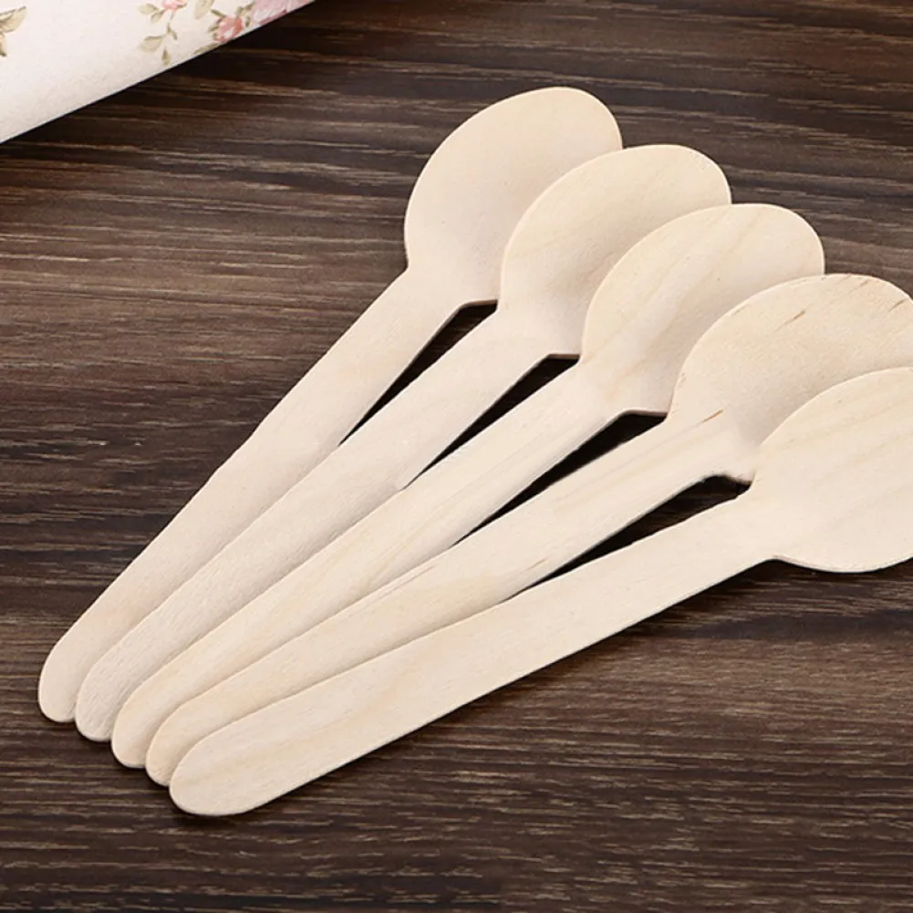 100Pcs Disposable Wooden Spoon Mini Ice Cream Spoon Wood Western Dessert Scoop Wedding Party Tableware Kitchen Cooking Spoons
100Pcs Disposable Wooden Spoon Mini Ice Cream Spoon Wood Western Dessert Scoop Wedding Party Tableware Kitchen Cooking Spoons