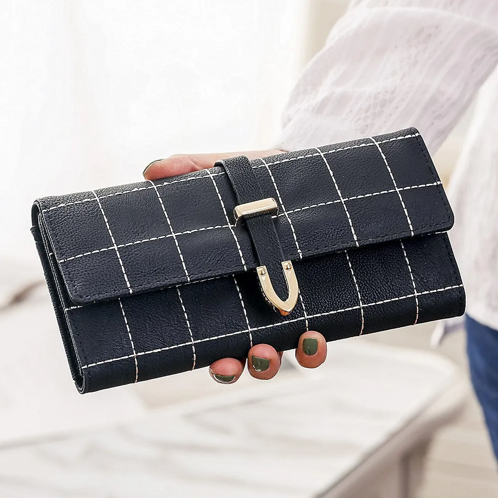 Female Long Business Office Purse European American Style Matte Three Fold Card Wallet Embroidered Line Wallet Coin Phone Wallet
Female Long Business Office Purse European American Style Matte Three Fold Card Wallet Embroidered Line Wallet Coin Phone Wallet