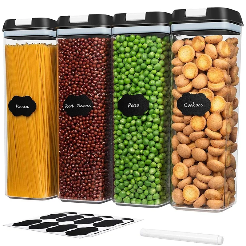 Набор контейнеров для хранения пищевых продуктов, органайзер для кухни и набор для хранения хлопьев, спагетти, лапши, пасты (4 упаковки)
Набор контейнеров для хранения пищевых продуктов, органайзер для кухни и набор для хранения хлопьев, спагетти, лапши, пасты (4 упаковки)