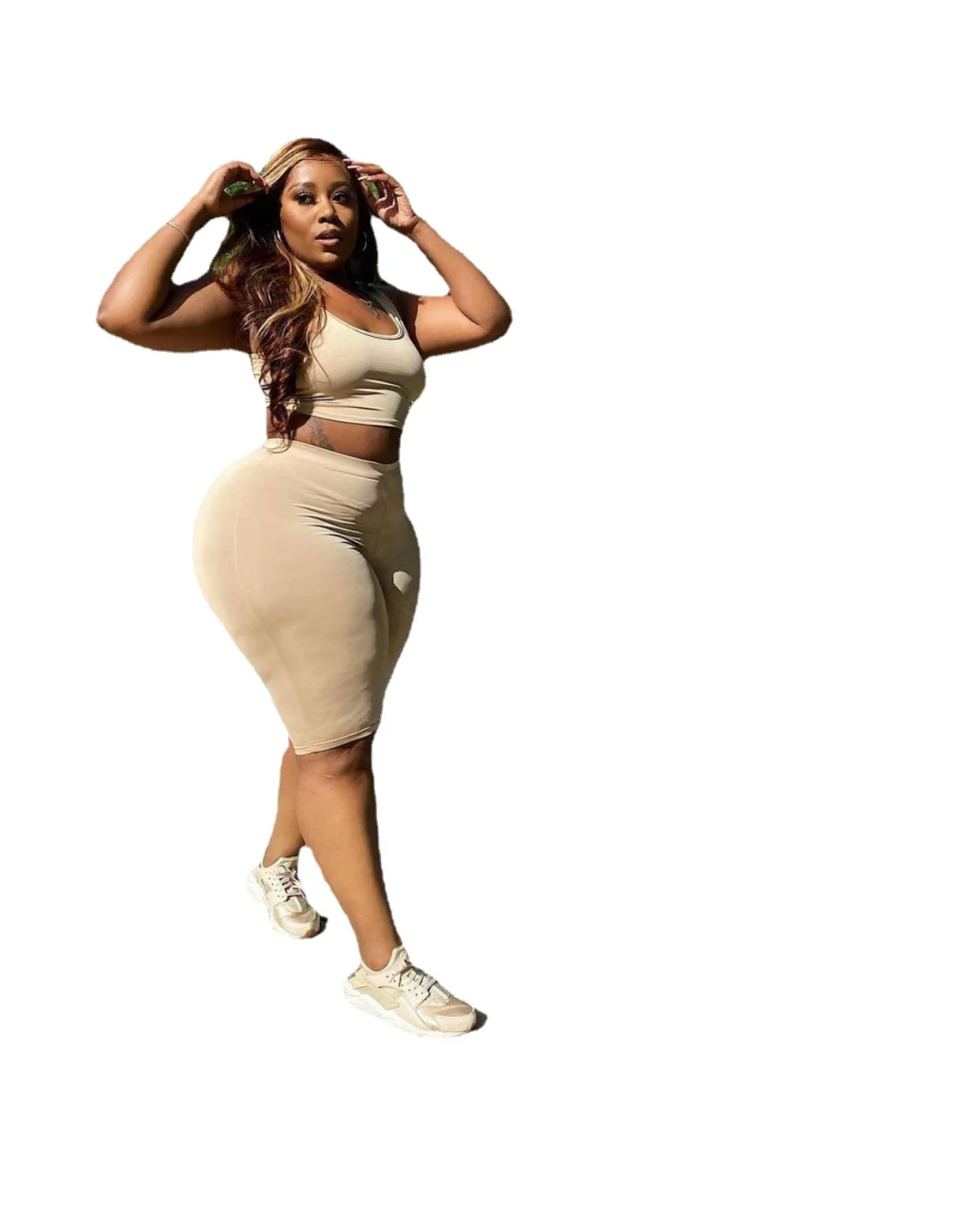 Plus Size Women's Shorts Suit Tight Casual Vest Shorts Summer Pullover Solid Sleeveless Tank Top O-Neck 2 Piece Set 2021 New
Plus Size Women's Shorts Suit Tight Casual Vest Shorts Summer Pullover Solid Sleeveless Tank Top O-Neck 2 Piece Set 2021 New