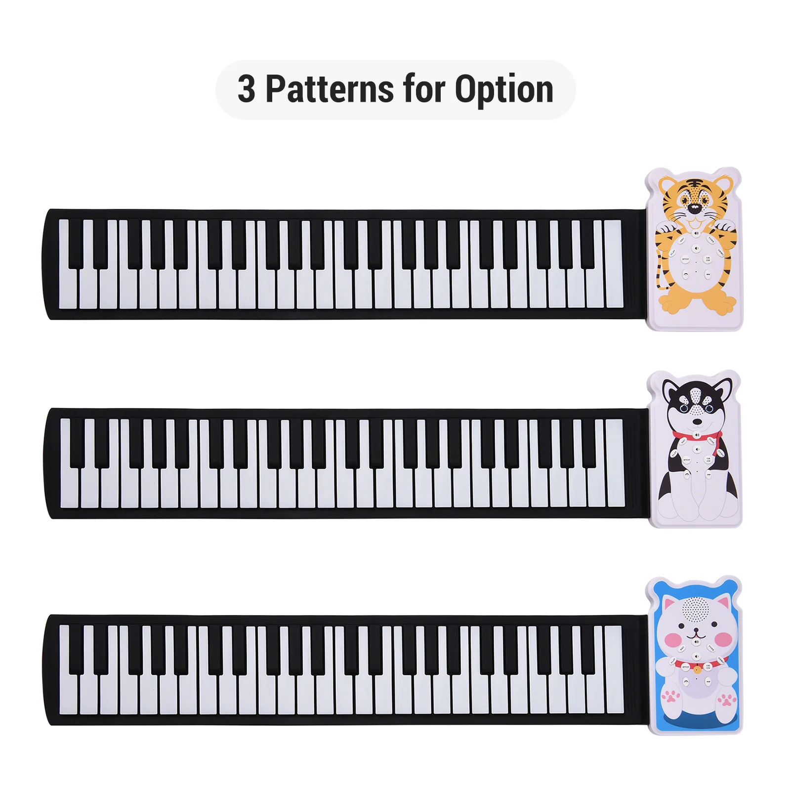 Portable 49-key Roll-up Electronic Piano Keyboard 8 Tones 6 Demos Record Funtion Built-in Speaker with Echo Sustain Trill Effect
Portable 49-key Roll-up Electronic Piano Keyboard 8 Tones 6 Demos Record Funtion Built-in Speaker with Echo Sustain Trill Effect