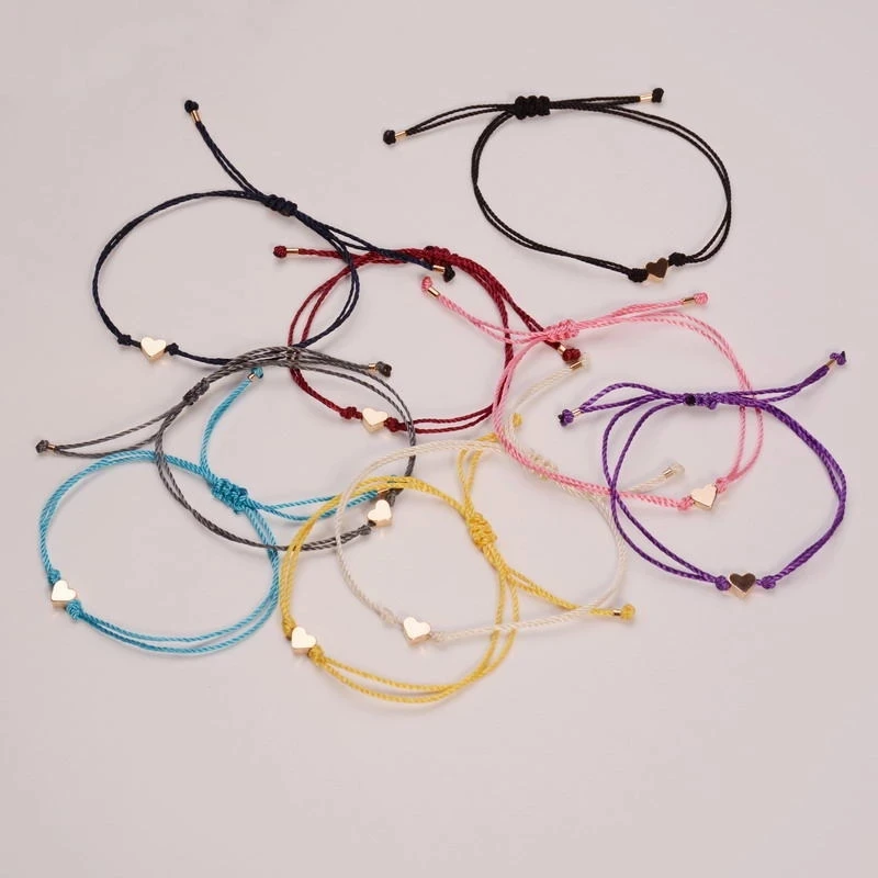 Simple Peach Heart Wish Bracelet Braided Charm Rope Thin String Traditional Lucky Multicolor Friendship Bracelet Charm Accessory
Simple Peach Heart Wish Bracelet Braided Charm Rope Thin String Traditional Lucky Multicolor Friendship Bracelet Charm Accessory