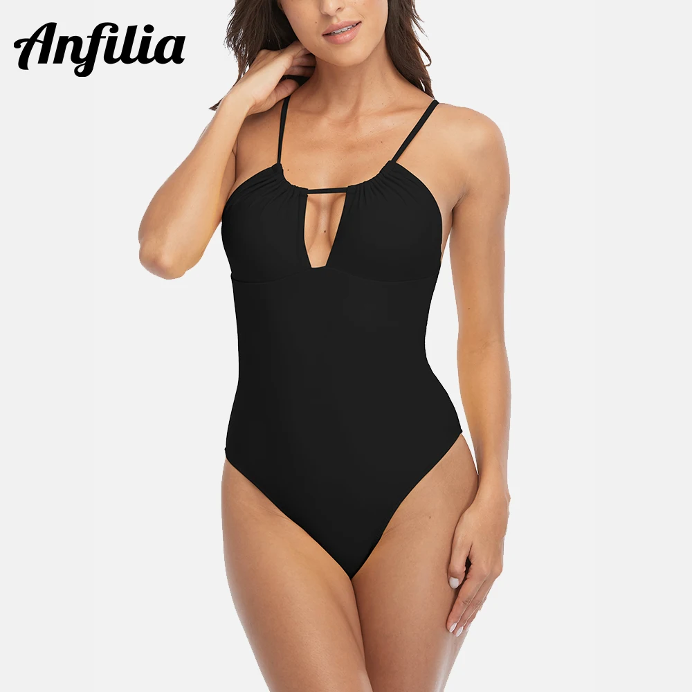 Anfilia Women's Cutout One Piece Swimsuits Backless High Leg Strappy Padded Monokini Swimwear купальник
Anfilia Women's Cutout One Piece Swimsuits Backless High Leg Strappy Padded Monokini Swimwear купальник