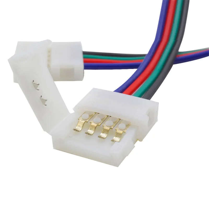 Angitu 10mm 10pcs/lot No Soldering RGB Clip Cable 2 Double Head Connectors For 5050 LED Strip Extension Wire
Angitu 10mm 10pcs/lot No Soldering RGB Clip Cable 2 Double Head Connectors For 5050 LED Strip Extension Wire
