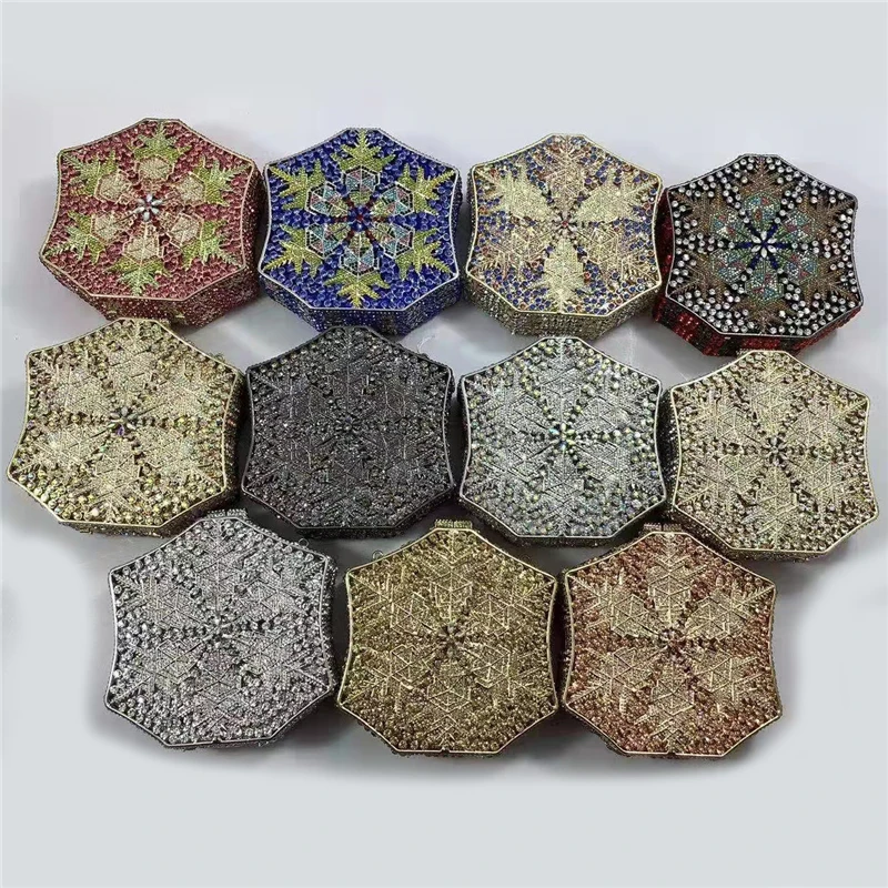 Metal Fashion Rhinestone Luxury Crystal Dinner Bag Designer Brand-name Banquet Clutch Wedding Crystal Inlaid Bag
Metal Fashion Rhinestone Luxury Crystal Dinner Bag Designer Brand-name Banquet Clutch Wedding Crystal Inlaid Bag
