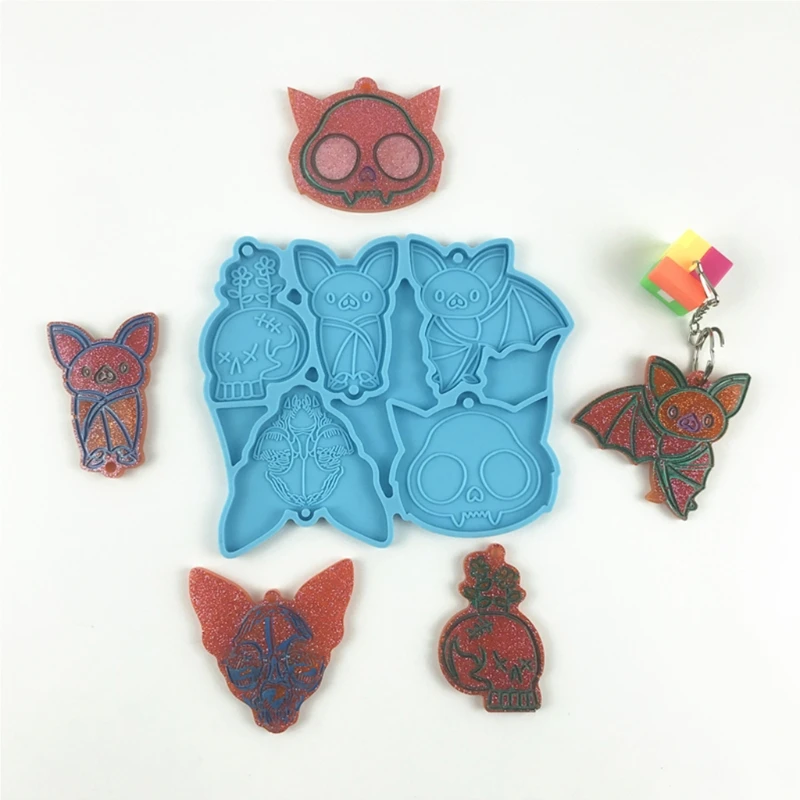 Bat Animal Series Keychain Earrings Epoxy Resin Mold Jewelry Necklace Pendant Silicone Mould DIY Crafts Ear Drop Dangle
Bat Animal Series Keychain Earrings Epoxy Resin Mold Jewelry Necklace Pendant Silicone Mould DIY Crafts Ear Drop Dangle