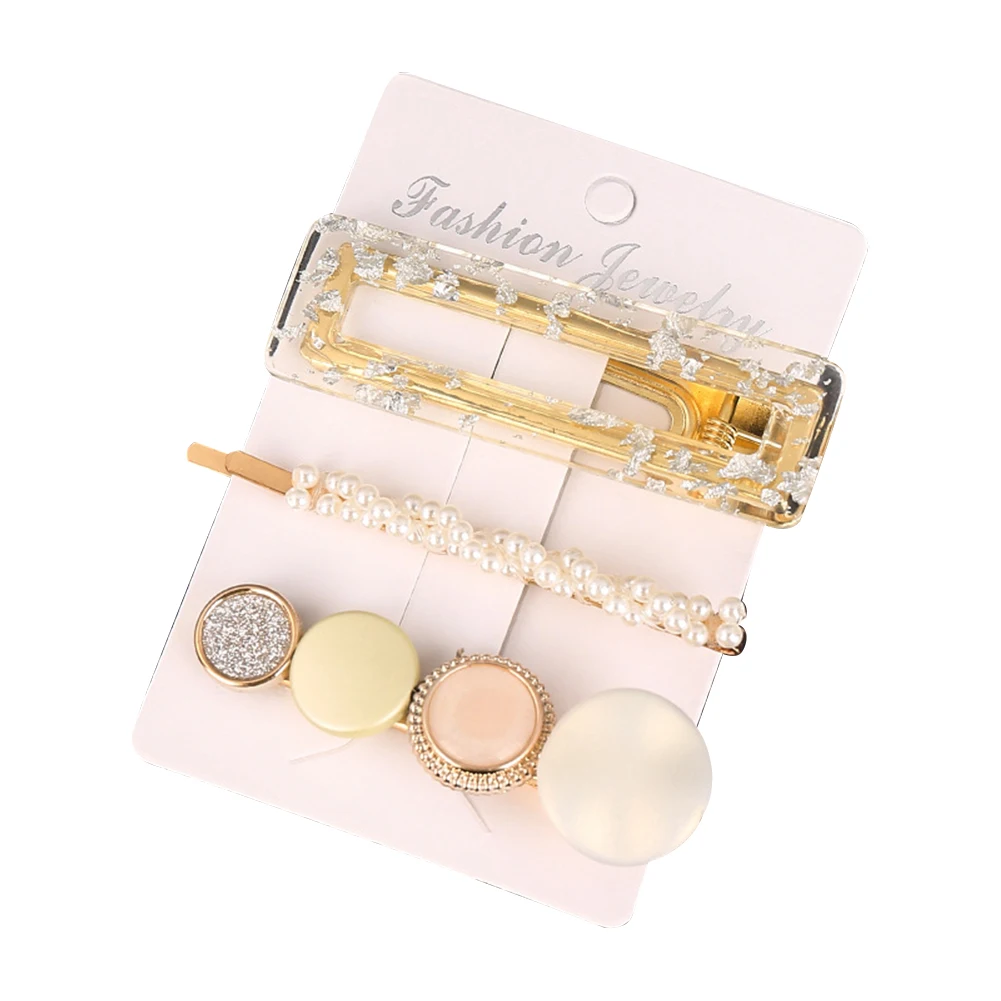 Hair accessories fashion one word clip pearl hair clip set combination girl heart geometric bangs seaside hair clip headgear
Hair accessories fashion one word clip pearl hair clip set combination girl heart geometric bangs seaside hair clip headgear