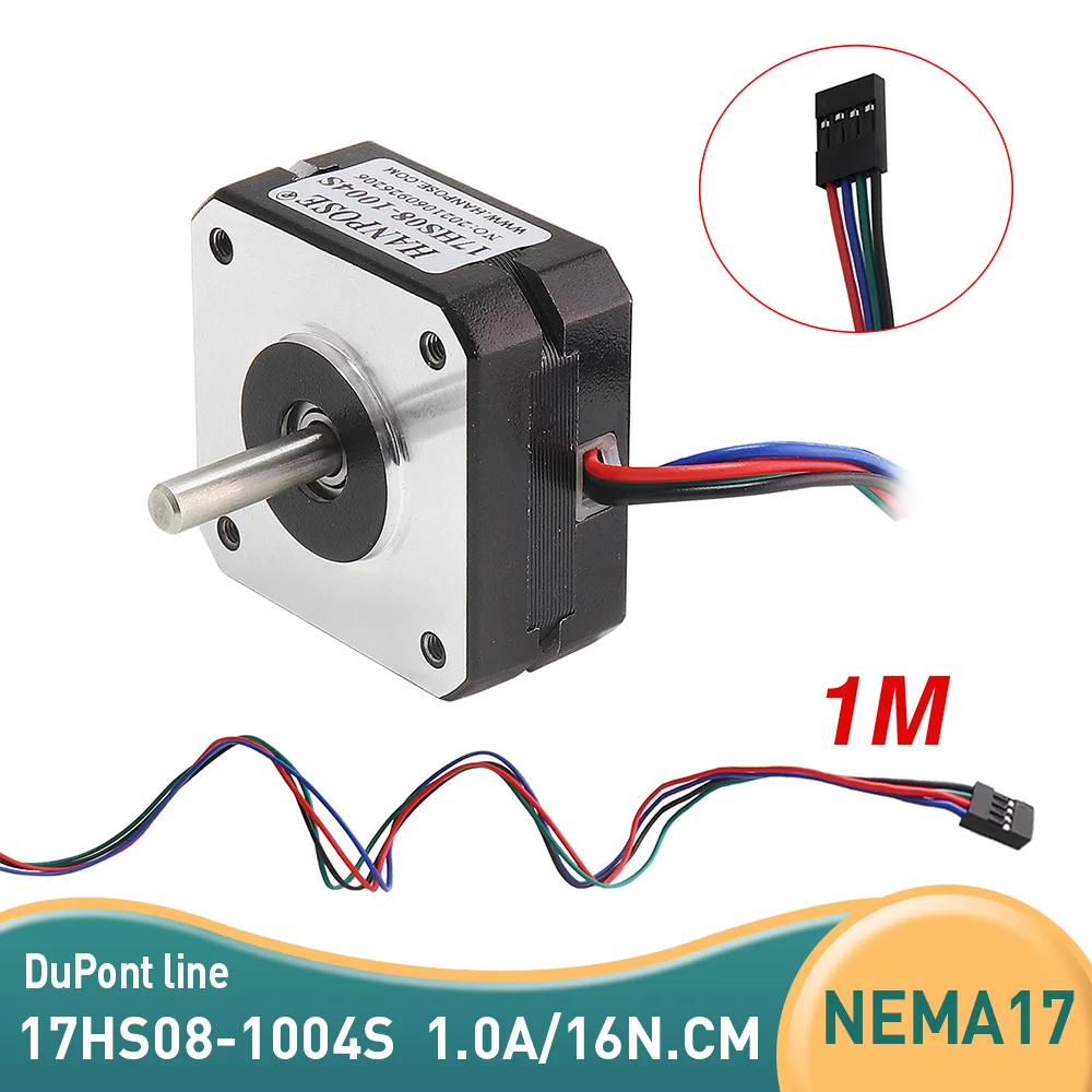 42 Small Short step motor 20mm 1.0A 16N.cm 1.8 degree 4-Lead 17HS08-1004S Nema17 Stepper Motor for 3D printer accessories
42 Small Short step motor 20mm 1.0A 16N.cm 1.8 degree 4-Lead 17HS08-1004S Nema17 Stepper Motor for 3D printer accessories