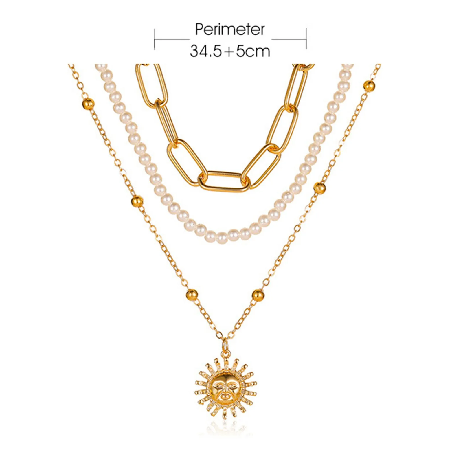 Creative Personality Pearl Thick Chain Multi Layer Long Women's Sweater Chain necklace for women 2021
Creative Personality Pearl Thick Chain Multi Layer Long Women's Sweater Chain necklace for women 2021