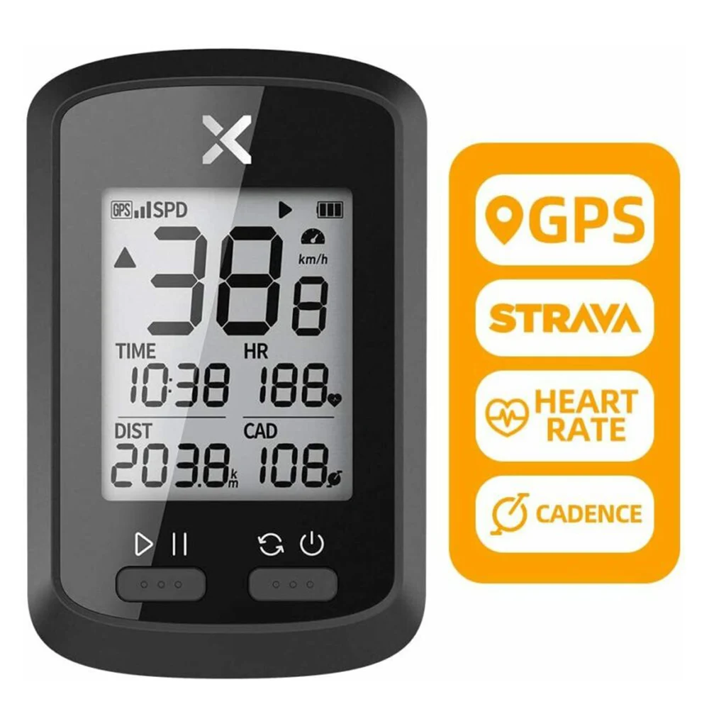 Smart GPS Cycling Computer XOSS G+ Waterproof Speedometer Road Bike MTB ANT+with Mileage Speed and Cadence Sensor Support
Smart GPS Cycling Computer XOSS G+ Waterproof Speedometer Road Bike MTB ANT+with Mileage Speed and Cadence Sensor Support