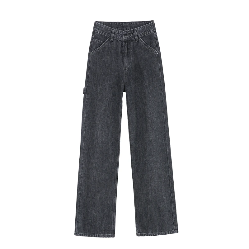 Mom Baggy Jeans High Waist Straight Loose Jeans Women Black Gray White Cotton Fashion Wide Leg Pants 2021 New Spring Summer
Mom Baggy Jeans High Waist Straight Loose Jeans Women Black Gray White Cotton Fashion Wide Leg Pants 2021 New Spring Summer