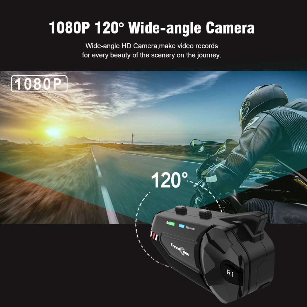 R1 Plus Wifi Recorder Bluetooth 5.0 Motorcycle Group Intercom HD 1080P Video FM 6 Riders Helmet Interphone Headset+32GB DVR
R1 Plus Wifi Recorder Bluetooth 5.0 Motorcycle Group Intercom HD 1080P Video FM 6 Riders Helmet Interphone Headset+32GB DVR