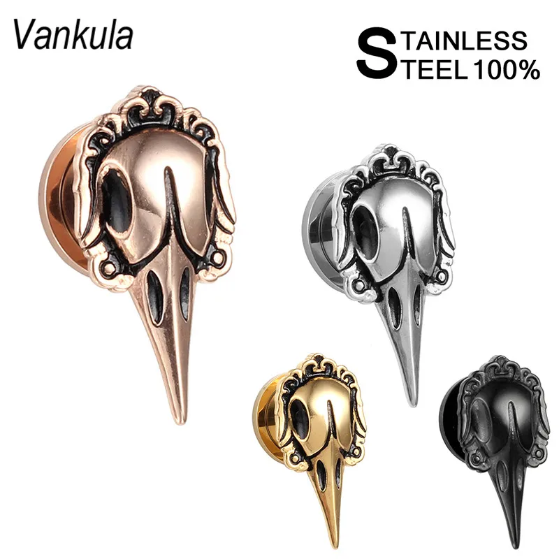 Vankula Ear Tunnels Plugs Earrings Expanders Screw Stainless Steel Crow Studs Gauges Fashion Body Piercing Jewelry Wholesale
Vankula Ear Tunnels Plugs Earrings Expanders Screw Stainless Steel Crow Studs Gauges Fashion Body Piercing Jewelry Wholesale