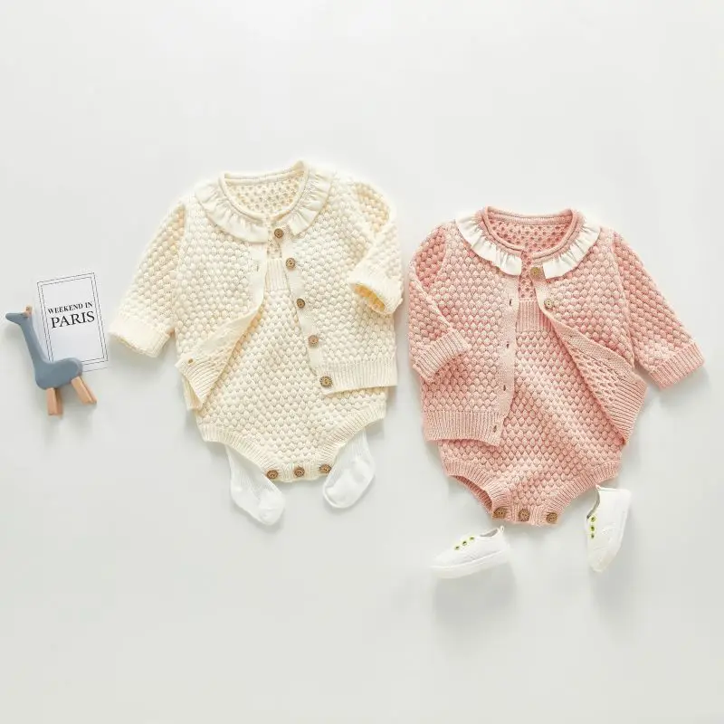 Keelorn Infant Baby Girls Clothes Sets Spring Autumn Knitted Long Sleeve Cardigan Rompers 2PCs Kids Knitting Cute Clothes 0-3 Y
Keelorn Infant Baby Girls Clothes Sets Spring Autumn Knitted Long Sleeve Cardigan Rompers 2PCs Kids Knitting Cute Clothes 0-3 Y