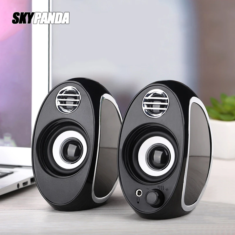 Bass USB + AUX проводные компьютерные колонки Пара 5 Вт * 2 высокомощные для ноутбука