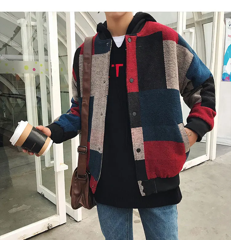LAPPSTER Autumn Men Harajuku Plaid Bomber Jackets 2020 Mens Japanese Streetwear Windbreaker Korean Fashions Baseball Jackets
LAPPSTER Autumn Men Harajuku Plaid Bomber Jackets 2020 Mens Japanese Streetwear Windbreaker Korean Fashions Baseball Jackets