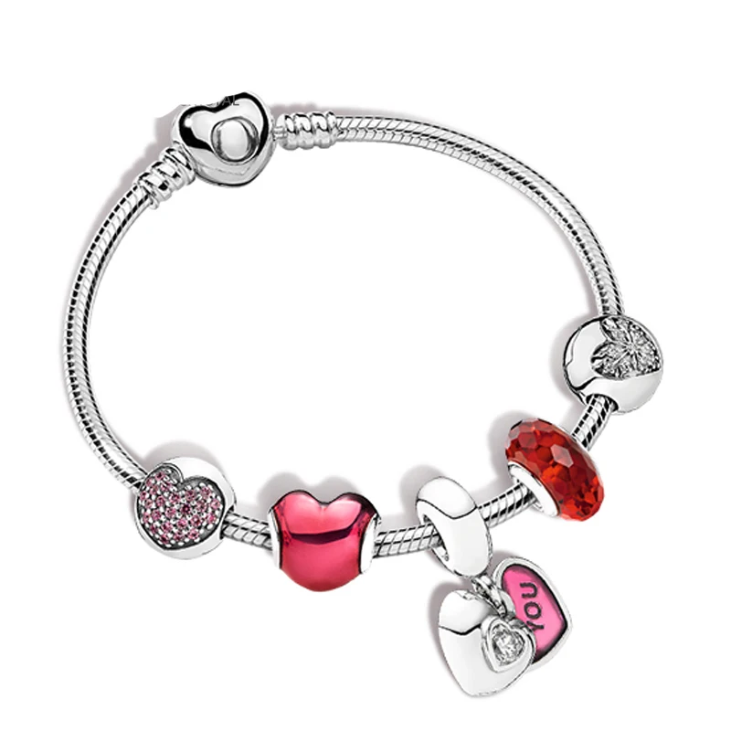 NEW 100% 925 Sterling Silver New 1:1 Heart Rhyme ZT0186 String Jewelry Fashion Bracelet Set Women's Charming Gift Jewelry
NEW 100% 925 Sterling Silver New 1:1 Heart Rhyme ZT0186 String Jewelry Fashion Bracelet Set Women's Charming Gift Jewelry