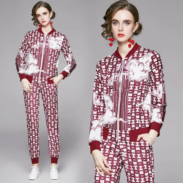 Fashion Cardigan Jacket Positioning Printing Suit Female 2020 Autumn and Winter New Temperament Youthful-Looking Two-Piece Set
Fashion Cardigan Jacket Positioning Printing Suit Female 2020 Autumn and Winter New Temperament Youthful-Looking Two-Piece Set