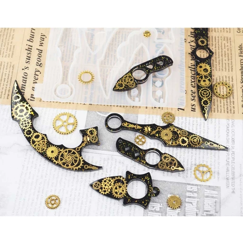 Dagger Pendant Keychain Resin Mold Silicone Anti-Wolf Weapons Sword Epoxy Mould R2LE
Dagger Pendant Keychain Resin Mold Silicone Anti-Wolf Weapons Sword Epoxy Mould R2LE