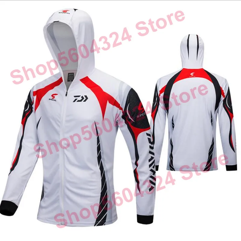 Daiwa Clothes Fishing Shirt Jacket Ice Silk Quick Dry Sports Clothing Sun Protection Face Neck Anti-uv Breathable Fishing Hooded
Daiwa Clothes Fishing Shirt Jacket Ice Silk Quick Dry Sports Clothing Sun Protection Face Neck Anti-uv Breathable Fishing Hooded