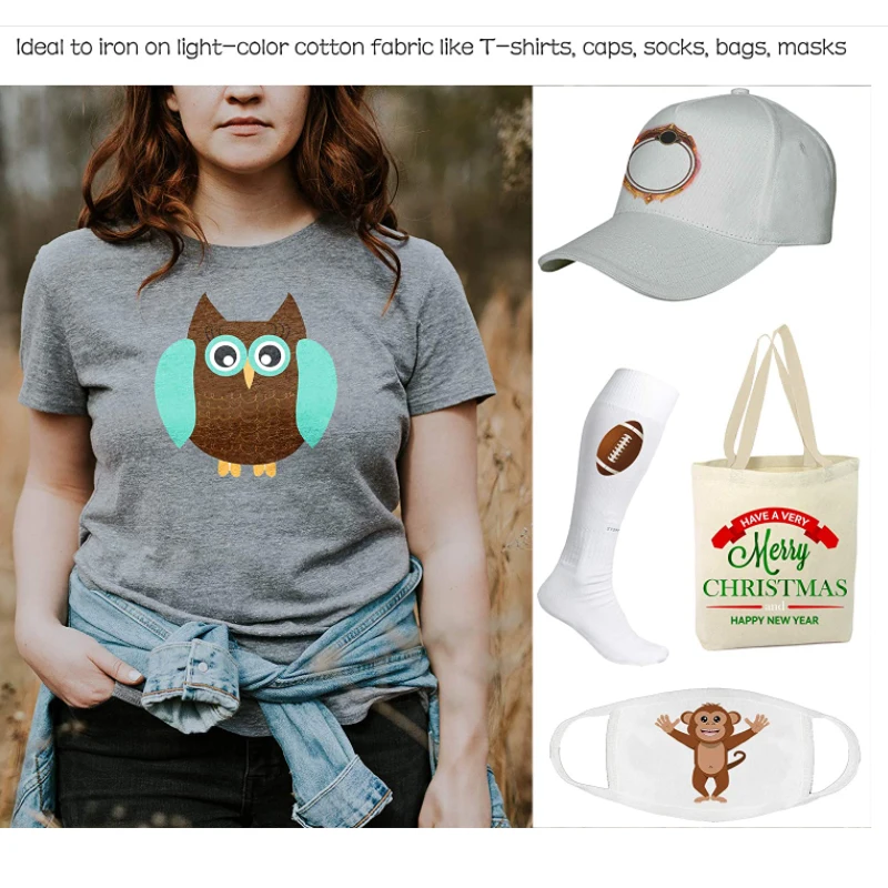 Inkjet PREMIUM Iron-On White and Light Color T Shirt Transfers Pape A4 10/20/50/100 Sheets
Inkjet PREMIUM Iron-On White and Light Color T Shirt Transfers Pape A4 10/20/50/100 Sheets