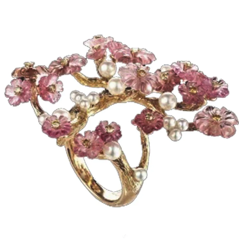 Milangirl Exquisite Gold Flower Inlay Zircon Pearl Rings for Women Romantic Love Bridal Wedding Band Engagement Party Ring
Milangirl Exquisite Gold Flower Inlay Zircon Pearl Rings for Women Romantic Love Bridal Wedding Band Engagement Party Ring