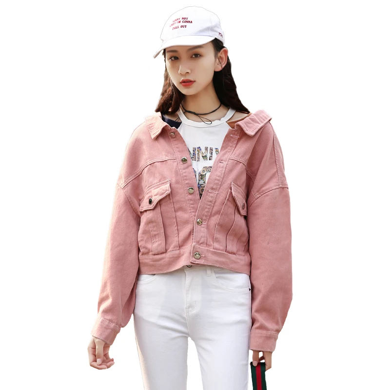 Jeans Jacket Women Clothes Vintage Pocket Buttons Denim Short Cargo Coat Spring Summer Harajuk Casual Pink Crop Outwear
Jeans Jacket Women Clothes Vintage Pocket Buttons Denim Short Cargo Coat Spring Summer Harajuk Casual Pink Crop Outwear