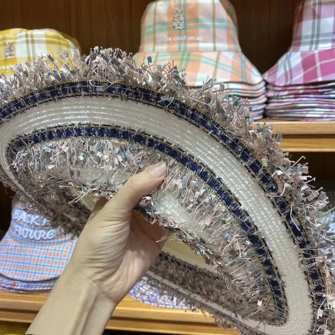 202104-2509076 new summer tassels brim sunshade Sunscreen paper holiday lady fedoras cap women panama jazz hat 
202104-2509076 new summer tassels brim sunshade Sunscreen paper holiday lady fedoras cap women panama jazz hat