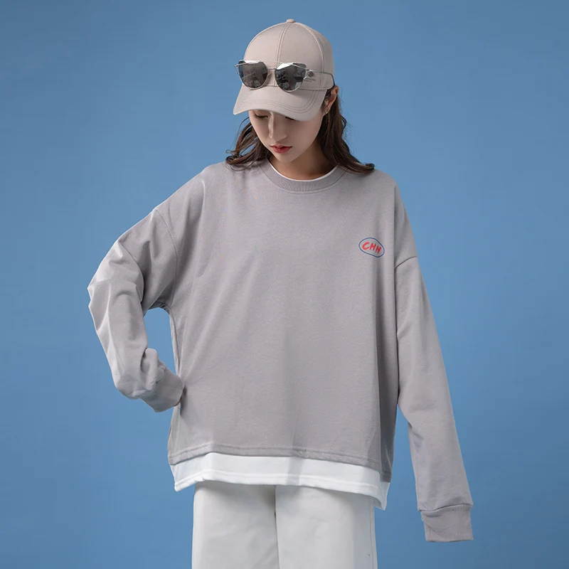 MRDONOO Hong Kong Style Loose Neutral Long-sleeved Hoodies O-Neck Fake Two Pieces Hoodies Men and Women Couples Top Tee
MRDONOO Hong Kong Style Loose Neutral Long-sleeved Hoodies O-Neck Fake Two Pieces Hoodies Men and Women Couples Top Tee