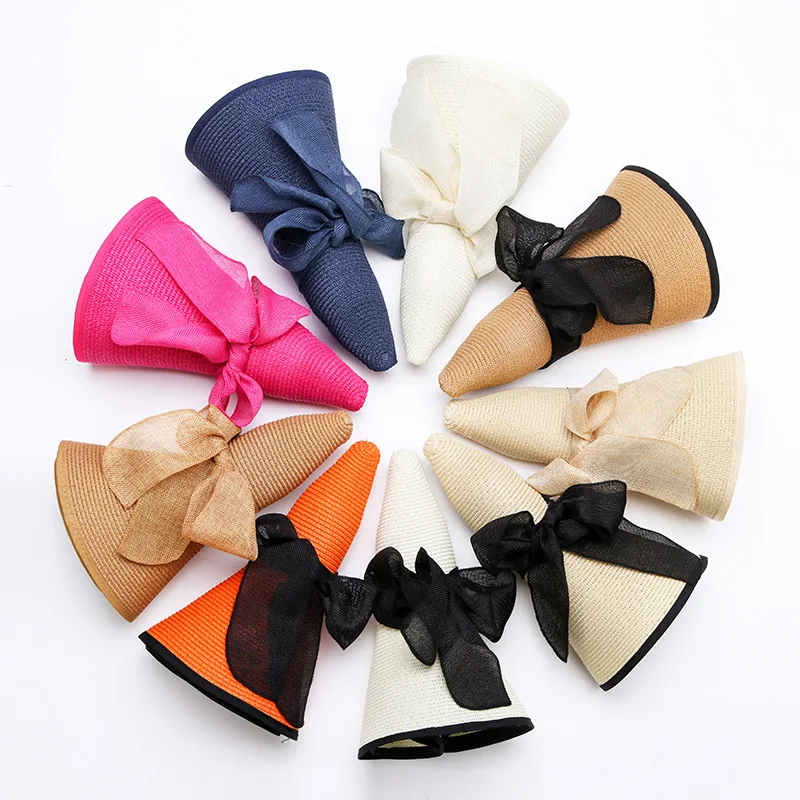 Female Summer Beach Hats Vacation Trip Foldable Bow Straw Hats Big Brim Sun Hats For Women
Female Summer Beach Hats Vacation Trip Foldable Bow Straw Hats Big Brim Sun Hats For Women