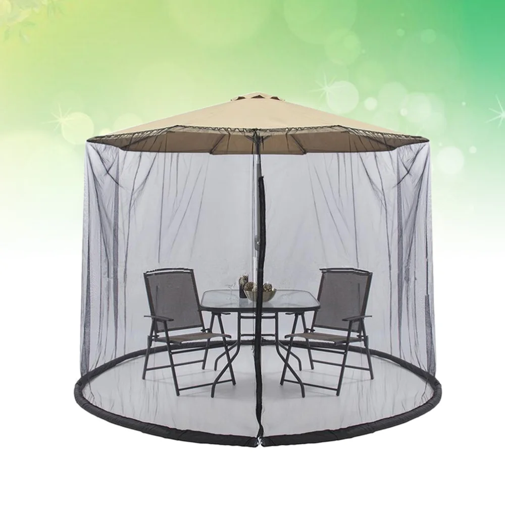 300x230CM Patio Umbrella Cover Zippered Mosquito Netting Screen Table Umbrella Garden Deck Furniture for Outdoor (Black)
300x230CM Patio Umbrella Cover Zippered Mosquito Netting Screen Table Umbrella Garden Deck Furniture for Outdoor (Black)