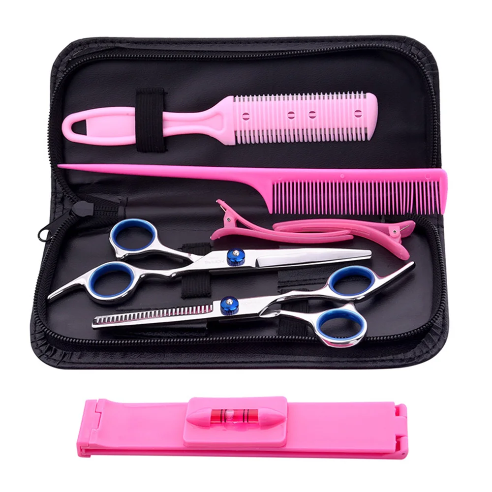 6.0inch 7pcs/set Professional Hairdressing Scissors Hair Cutting Scissors Kit Barber Shears Hair Styling Salon Tool
6.0inch 7pcs/set Professional Hairdressing Scissors Hair Cutting Scissors Kit Barber Shears Hair Styling Salon Tool
