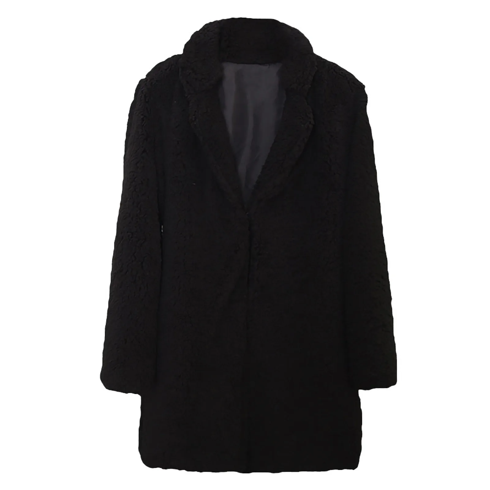 Autumn Collar Casual Solid Outwear Color Women Blouse Notch Winter Coat Faux Women's Coat Jacket
Autumn Collar Casual Solid Outwear Color Women Blouse Notch Winter Coat Faux Women's Coat Jacket