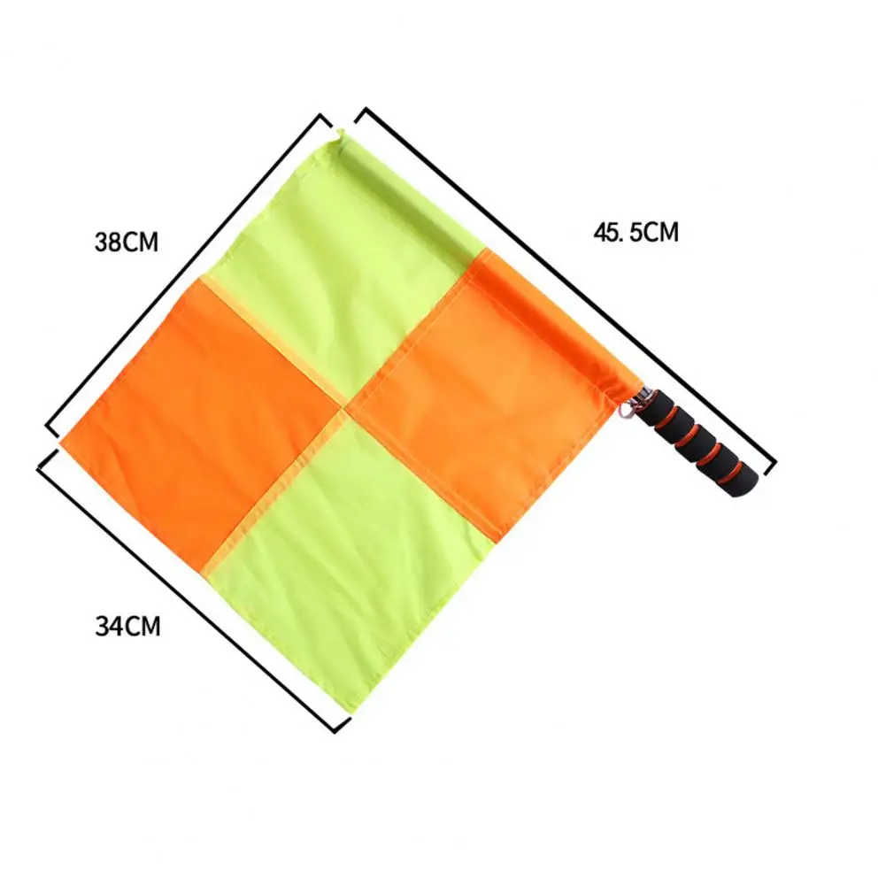 1 Pair Referee Flag Exquisite Easy to Use Stainless Steel Tube Soccer Judge Linesman Flag Signal Flag Football Training Tool
1 Pair Referee Flag Exquisite Easy to Use Stainless Steel Tube Soccer Judge Linesman Flag Signal Flag Football Training Tool