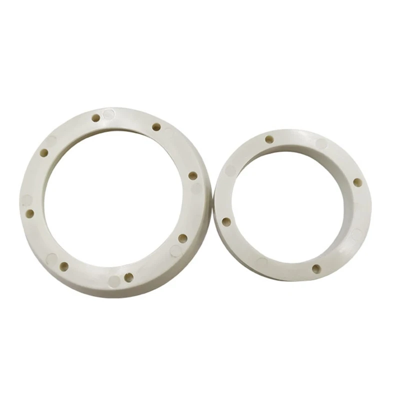 24BD 2 Pcs Golf Putting Green Hole Cup Rings Training Aid Outdoor Golf White PP Plastic Putting Cup Rings Sports Equipments