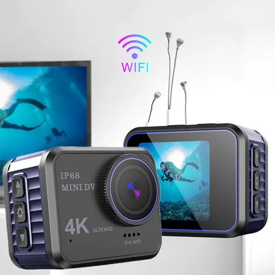 4K Ultra HD Mini Action Camera 10m Waterproof 4k Sports Camera Dash Cam Video Record Camera Action Camera 4K Action Cam With TF
4K Ultra HD Mini Action Camera 10m Waterproof 4k Sports Camera Dash Cam Video Record Camera Action Camera 4K Action Cam With TF