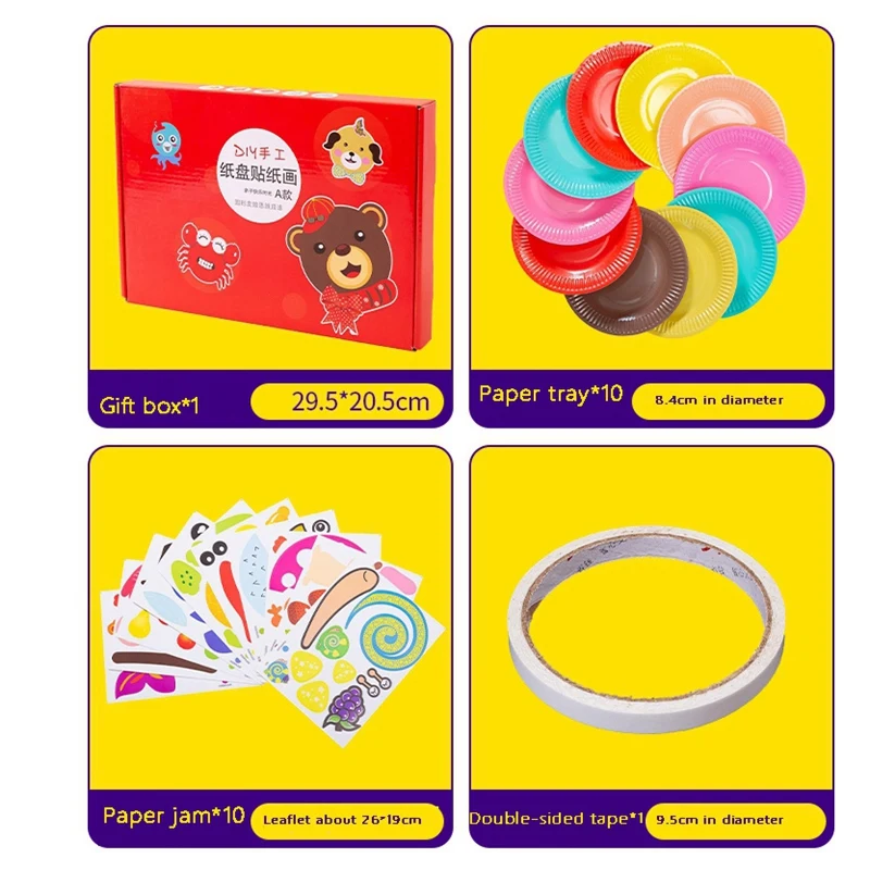 Art-Craft Paper Toys for Toddler Paper Plate Craft Kit DIY Activity Learning Party Game Supplies Set Animals DIY Toys
Art-Craft Paper Toys for Toddler Paper Plate Craft Kit DIY Activity Learning Party Game Supplies Set Animals DIY Toys