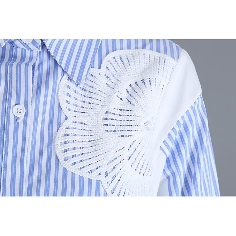 SuperAen 2021 Summer New Loose Chiffon Striped Patchwork Turn Down Collar Shirt Casual Dresses for Women
SuperAen 2021 Summer New Loose Chiffon Striped Patchwork Turn Down Collar Shirt Casual Dresses for Women
