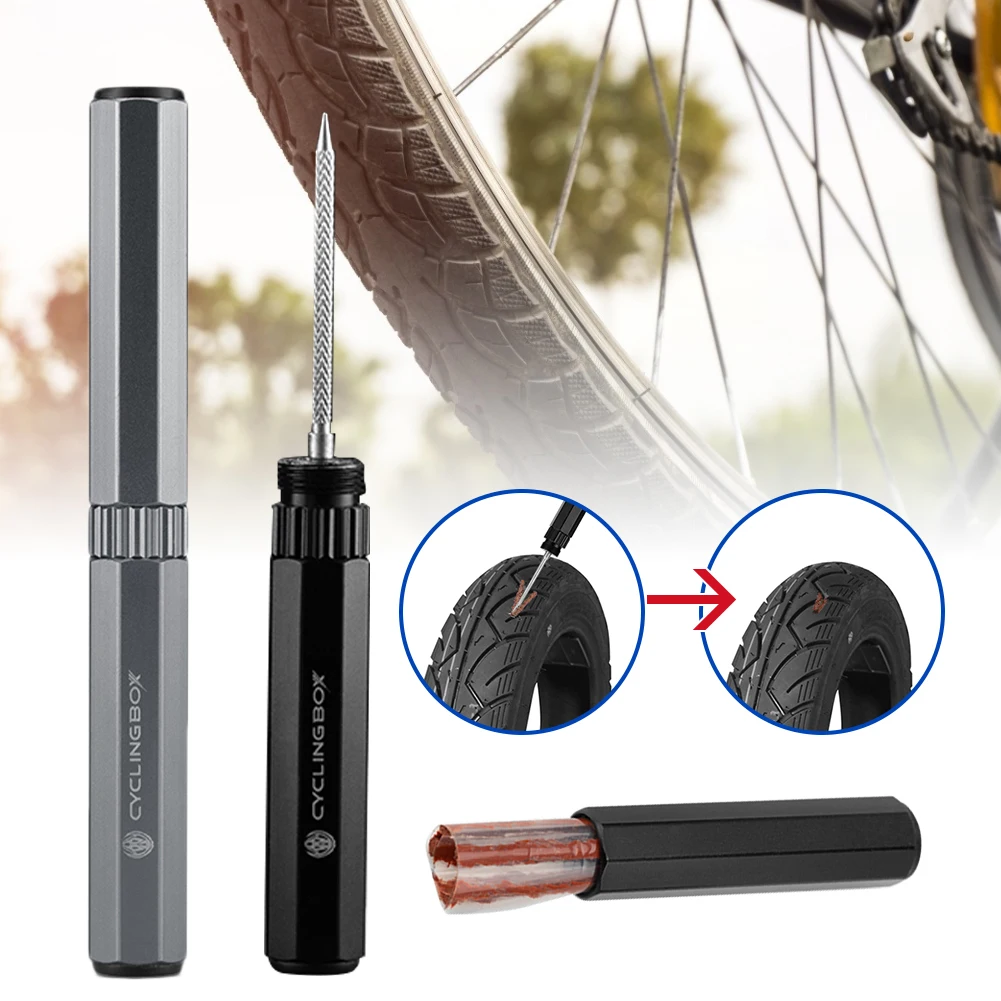 New Bike Tubeless Tire Repair Kit Scooter Motorcycle Bicycle Tyre Puncture Tool With 5 Tire Repair Stripes Outdoor Accessories
New Bike Tubeless Tire Repair Kit Scooter Motorcycle Bicycle Tyre Puncture Tool With 5 Tire Repair Stripes Outdoor Accessories